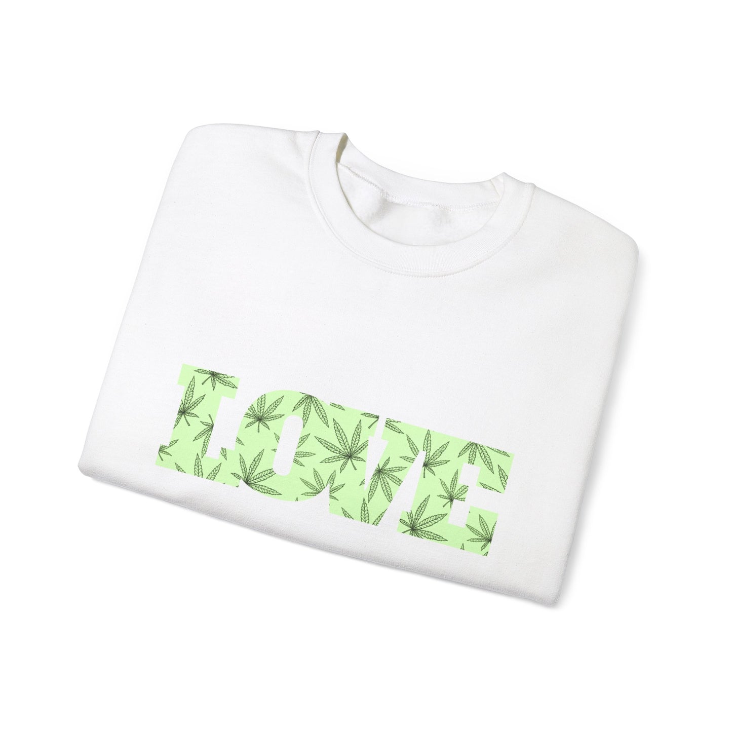 LOVE Cannabis Unisex Crewneck Sweatshirt