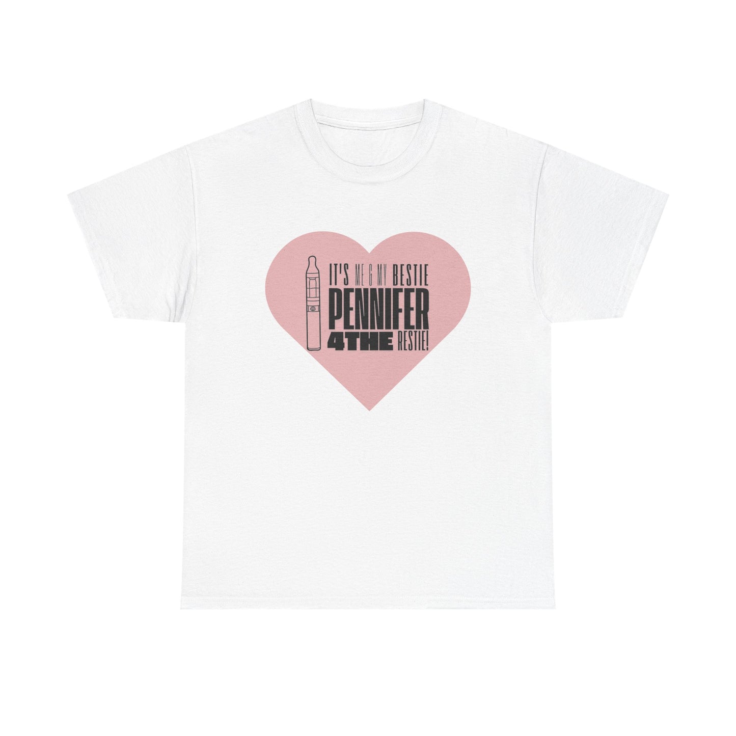 "I Heart Pennifer" Unisex Heavy Cotton Tee - Fun Graphic Shirt for Couples