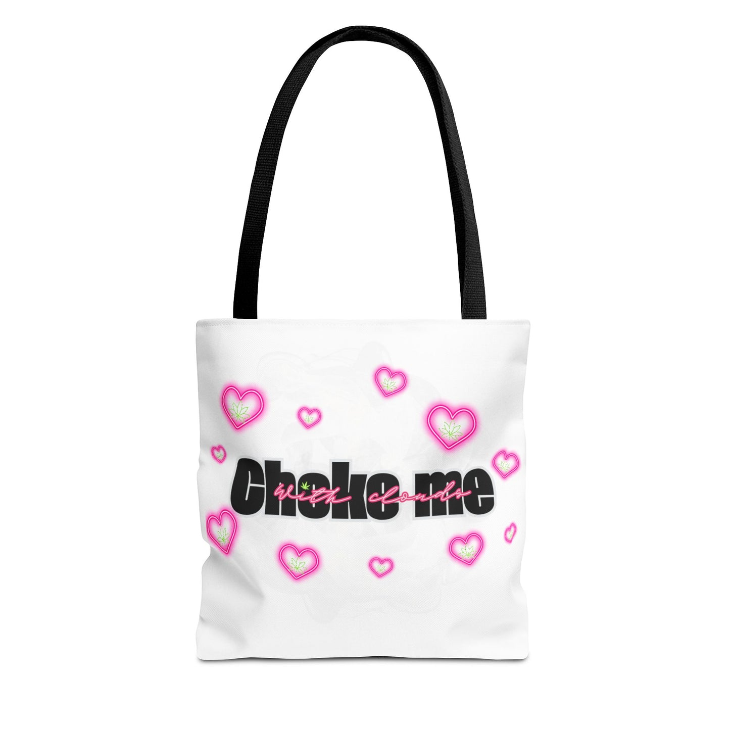 Choke Me with Clouds Tote Bag - Cute Heart Design for Trendy Fashion Lovers