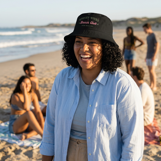 "SLOSW” Stoney Wives Beach Club | Bucket Hat | Retro Summer Podcast Merch | The Secret Wives of Stoney Lives