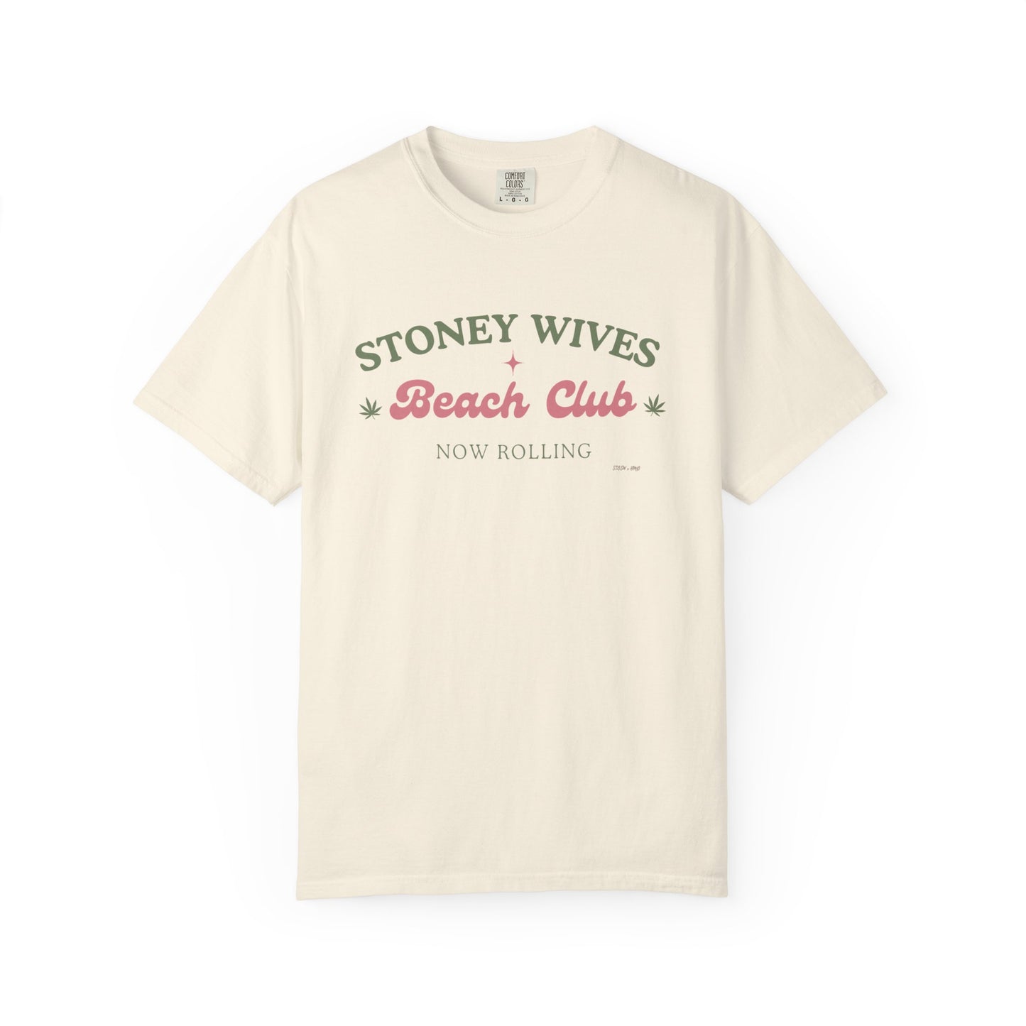 “SLOSW” Stoney Wives Beach Club | Comfort Colors Graphic T-Shirt | The Secret Lives of Stoney Wives Podcast Merch | Retro Summer Tee