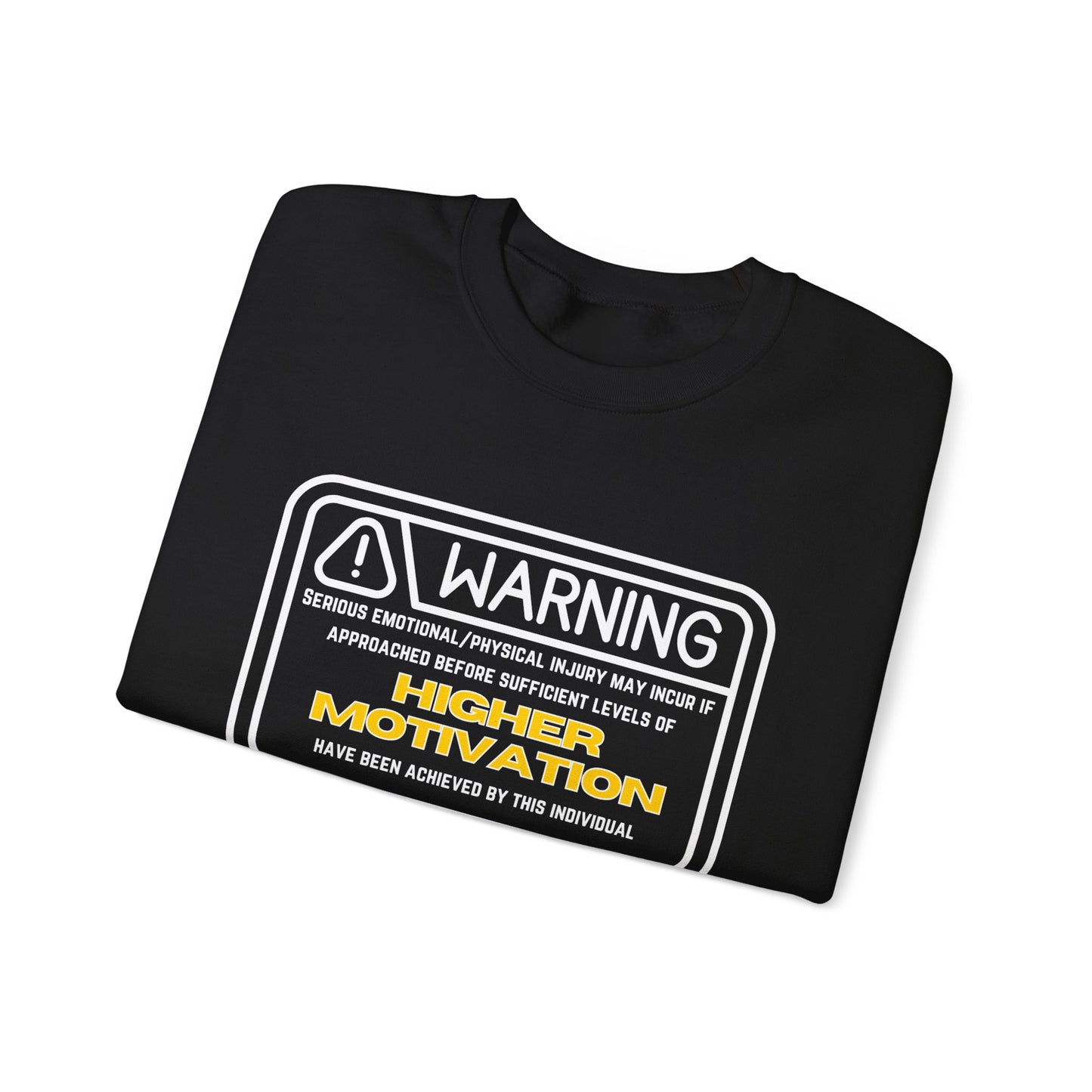 "Warning" Unisex Cotton Crewneck Sweatshirt