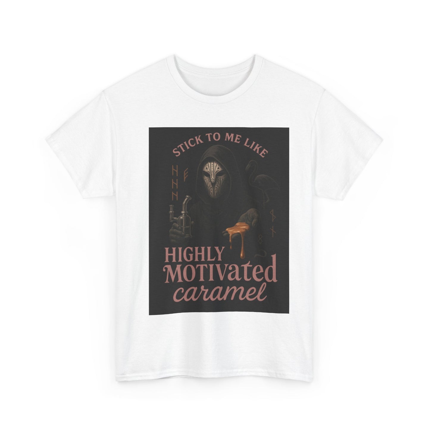 Stick to Me Like Highly Motivated Caramel – Sleep Token-Inspired Dab T-Shirt