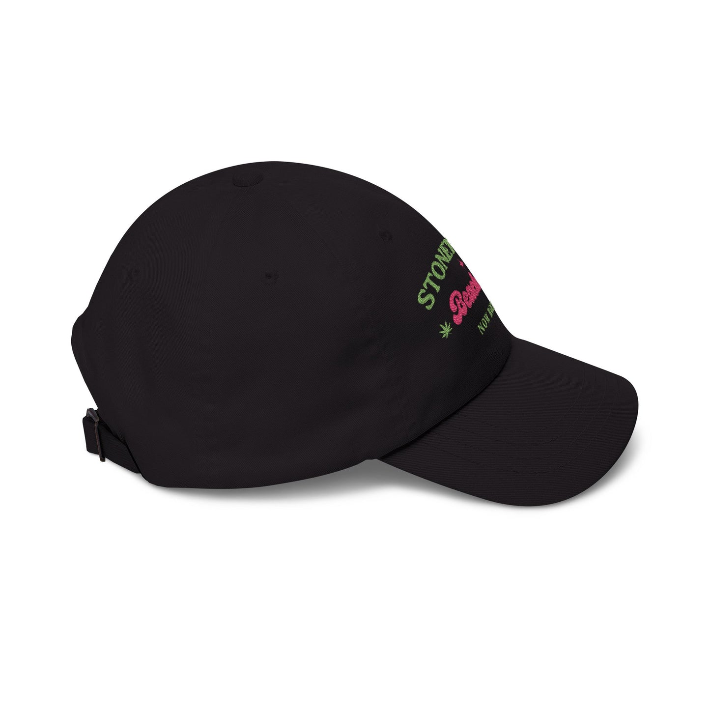 "SLOSW" Stoney Wives Beach Club Dad Hat | Embroidered Podcast Merch Baseball Cap | The Secret Lives of Stoney Wives | Vintage Cotton Golf Cap | Golf Course Casual Wear
