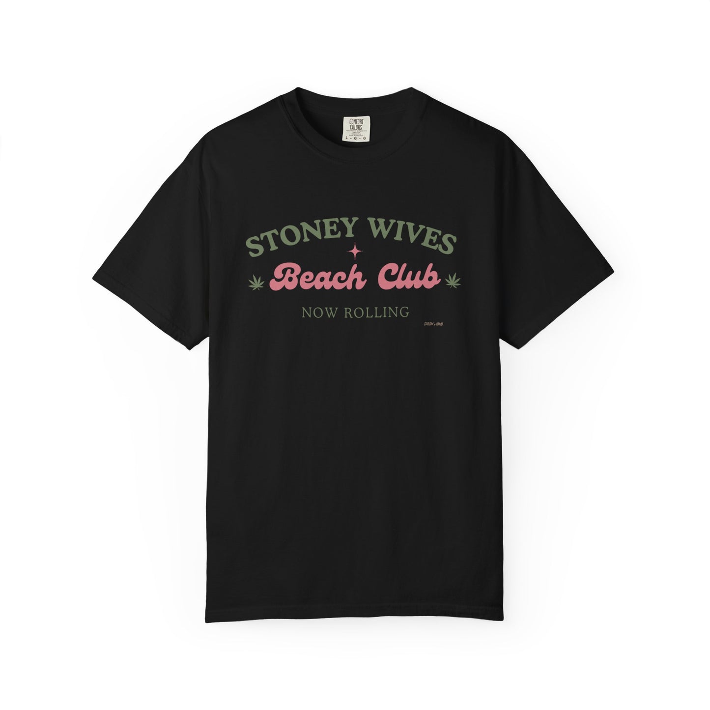 “SLOSW” Stoney Wives Beach Club | Comfort Colors Graphic T-Shirt | The Secret Lives of Stoney Wives Podcast Merch | Retro Summer Tee