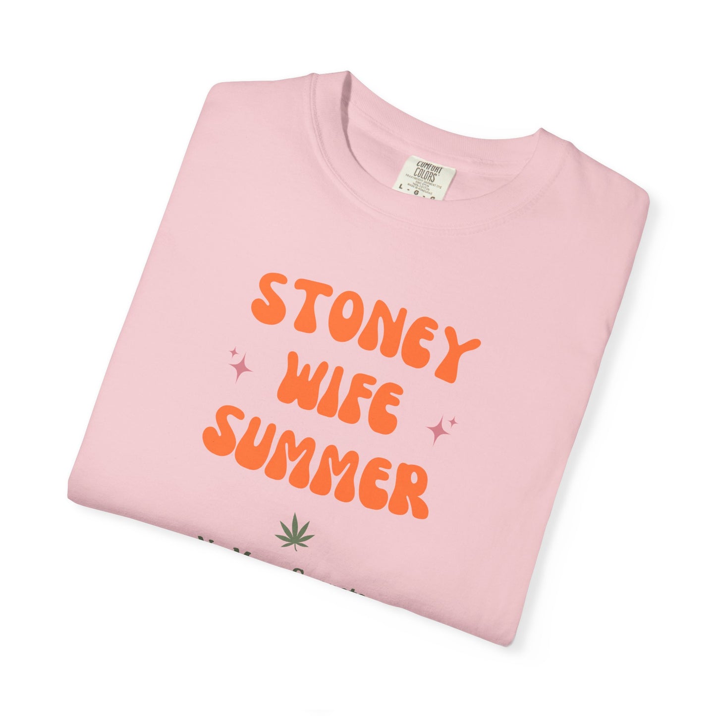 "SLOSW" Stoney Wife Summer Graphic T-shirt | The Secret Lives of Stoney Wives Podcast Merch | Retro Summer Comfort Colors Tee Shirt