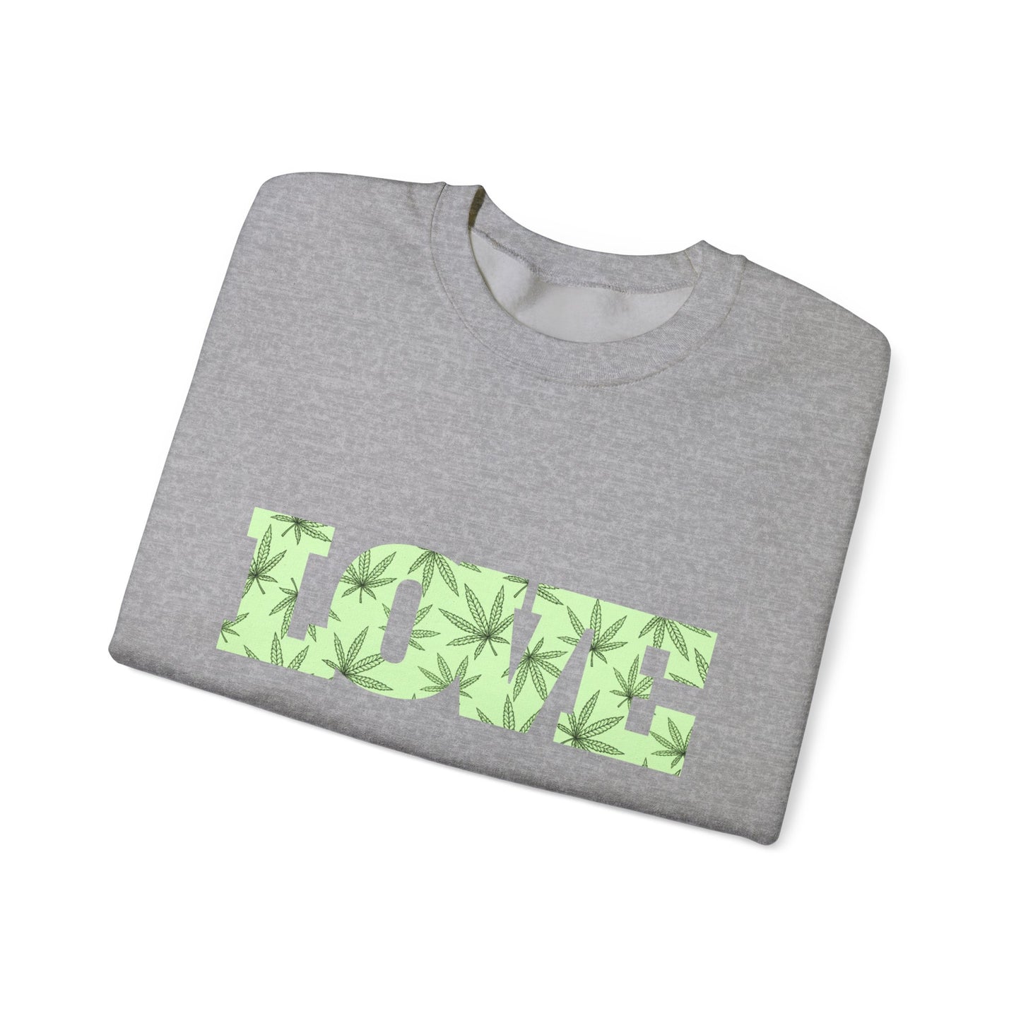 LOVE Cannabis Unisex Crewneck Sweatshirt