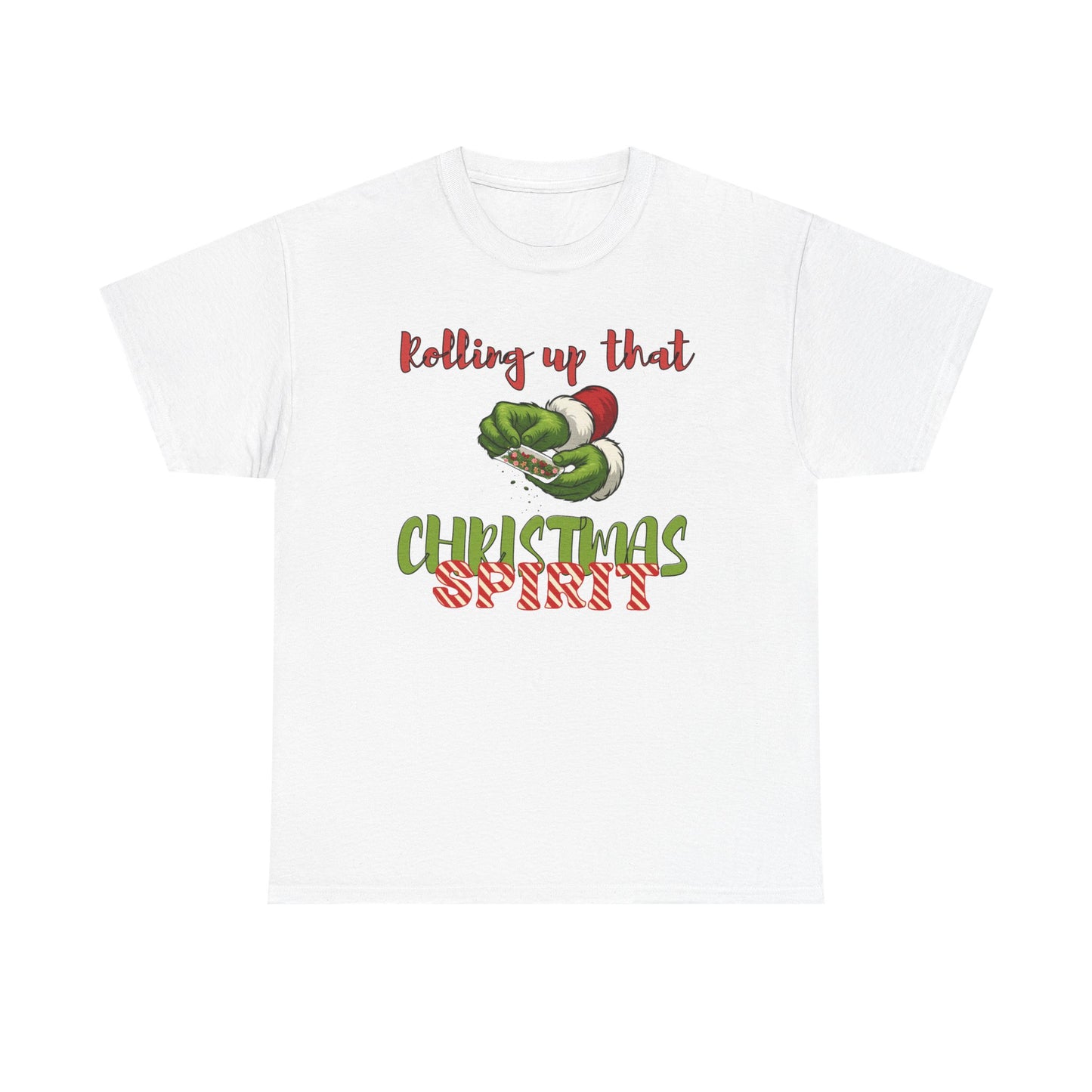 Rolling up the Christmas spirit Unisex adult tee shirt