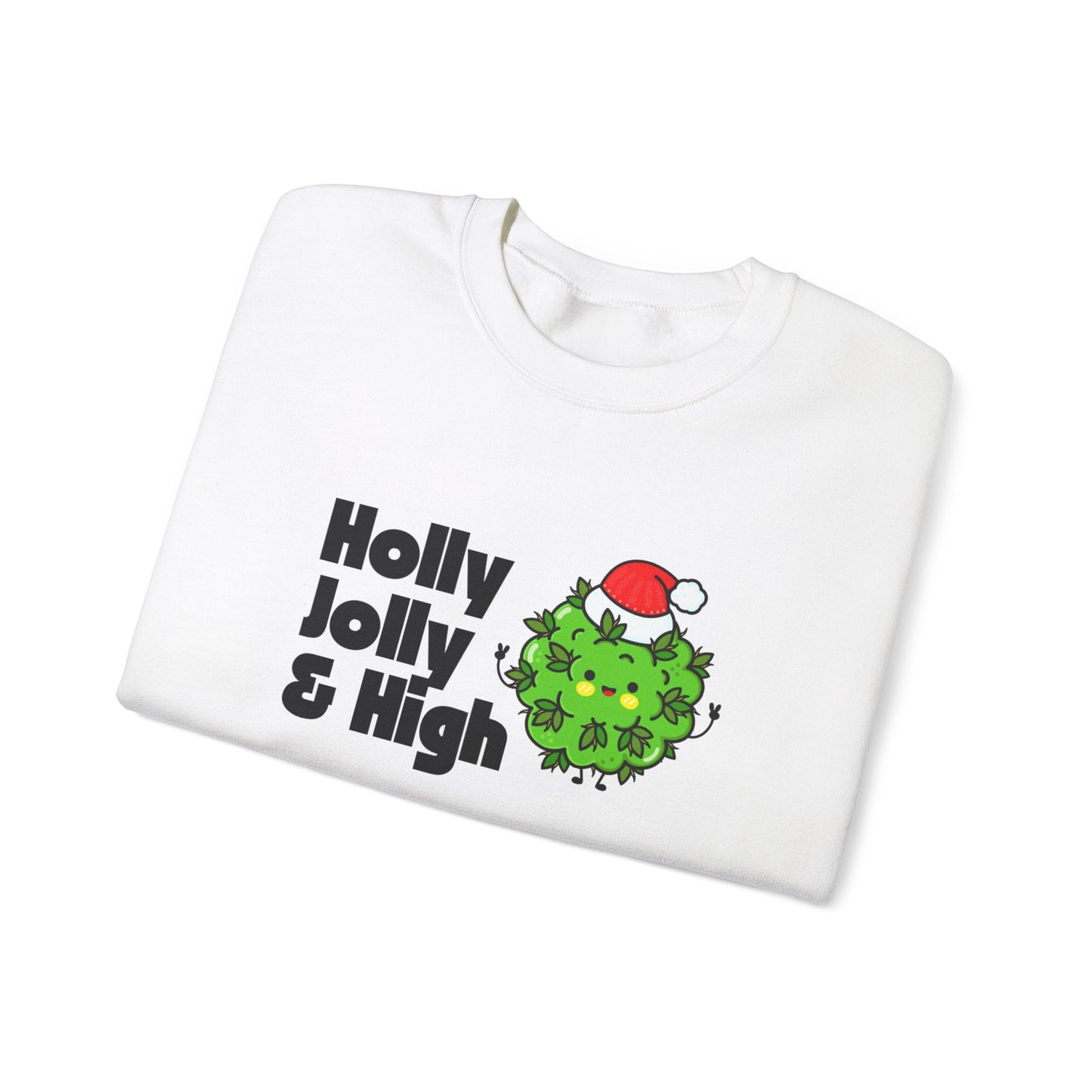 Holly Jolly & High Unisex Crewneck Sweatshirt