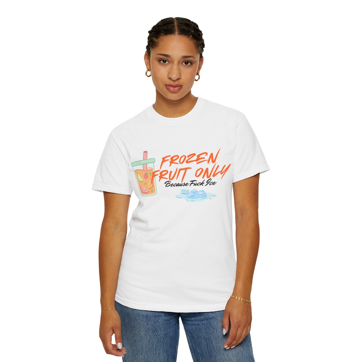 Fuck Ice T-shirt — Frozen Fruit Cup Graphic Tee