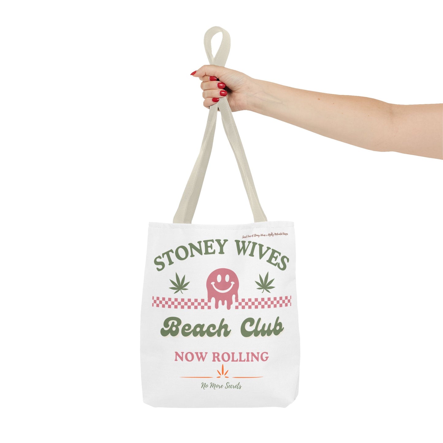 "SLOSW" Stoney Wives Beach Club Tote Bag | The Secret Lives of Stoney Wives Podcast Merch | Cute Canvas Beach & Everyday Tote