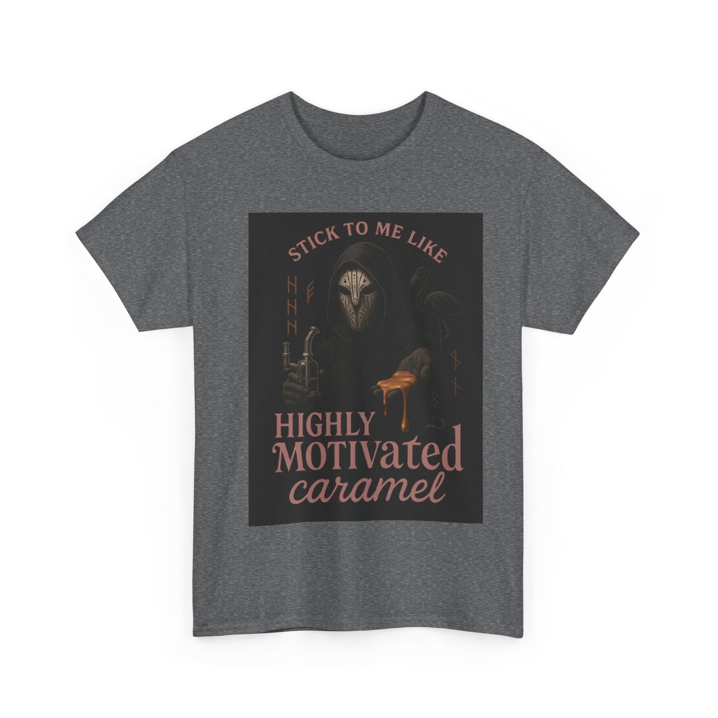 Stick to Me Like Highly Motivated Caramel – Sleep Token-Inspired Dab T-Shirt