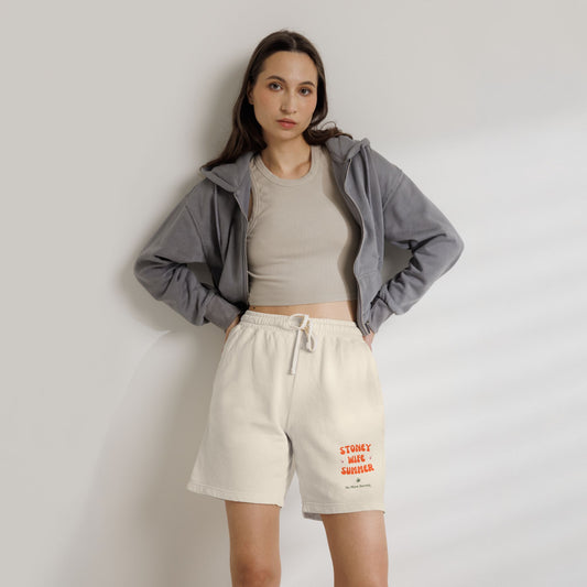 "SLOSW” Stoney Wife Summer | Sweat Shorts | The Secret Lives of Stoney Wives Podcast Merch | Unisex Garment-Dyed Lightweight Fleece Shorts