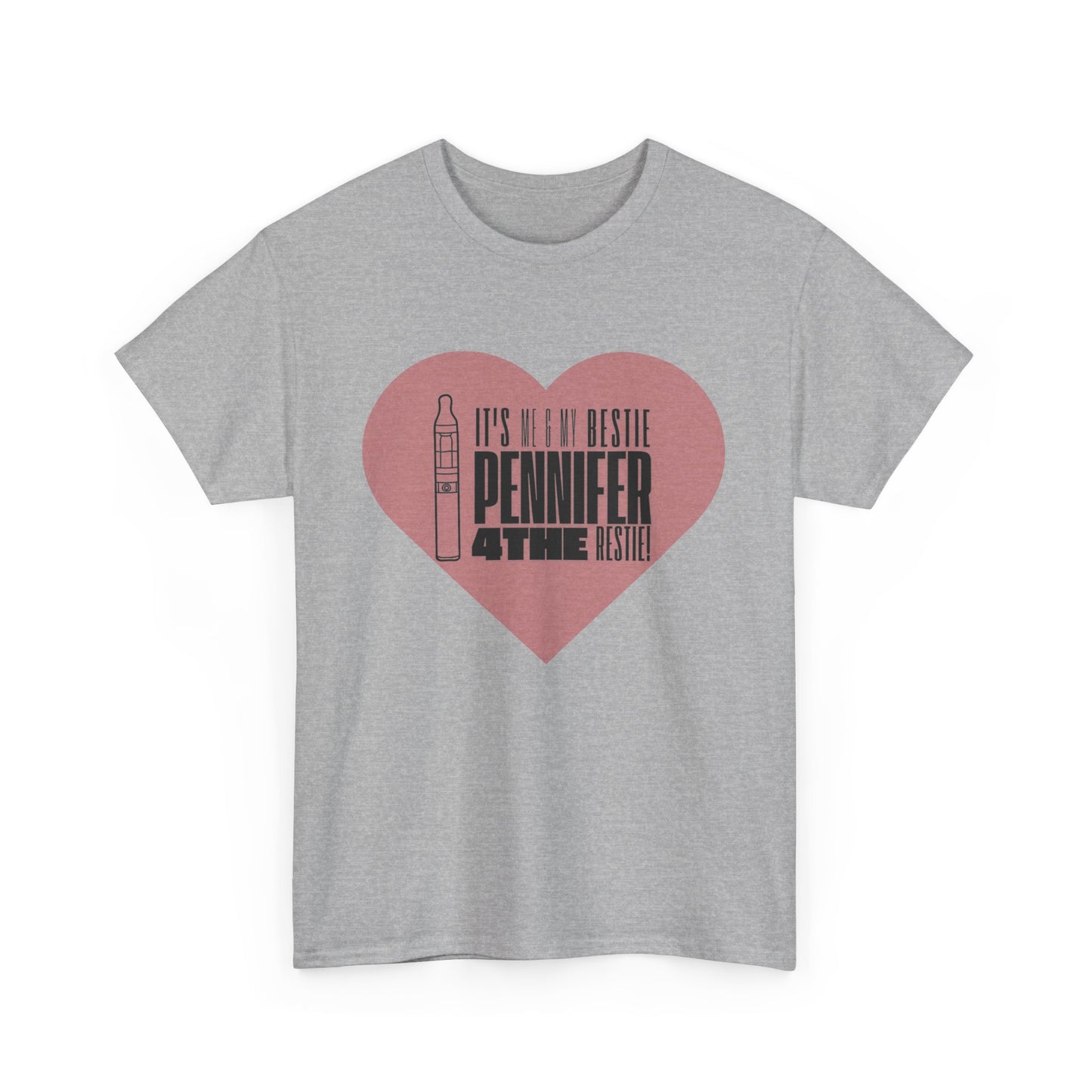 "I Heart Pennifer" Unisex Heavy Cotton Tee - Fun Graphic Shirt for Couples