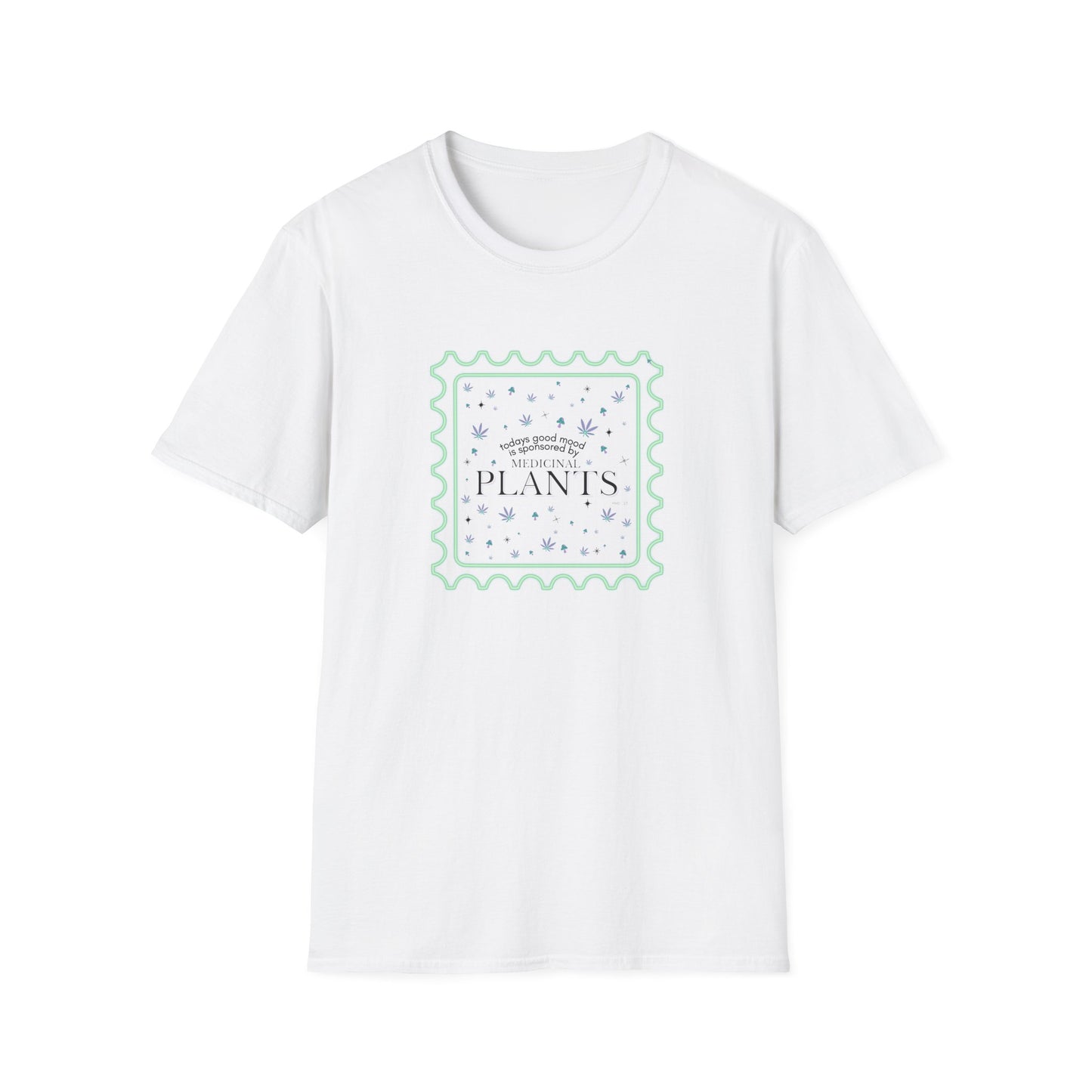 "Terps Heal" Today's good mood... Plants Shirt – Botanical Graphic Tee, Streetwear Plant T-Shirt, Nature Aesthetic Neon Tee, Unisex Softstyle Shirt