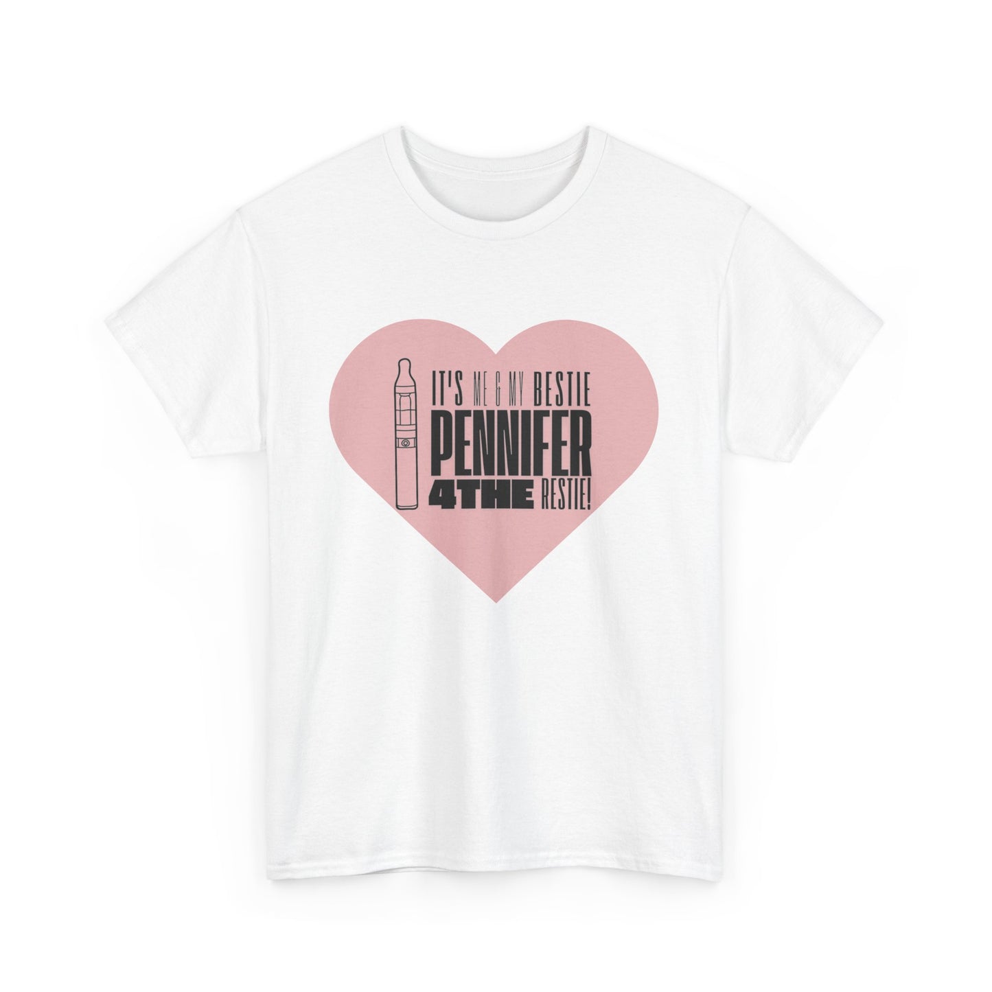 "I Heart Pennifer" Unisex Heavy Cotton Tee - Fun Graphic Shirt for Couples