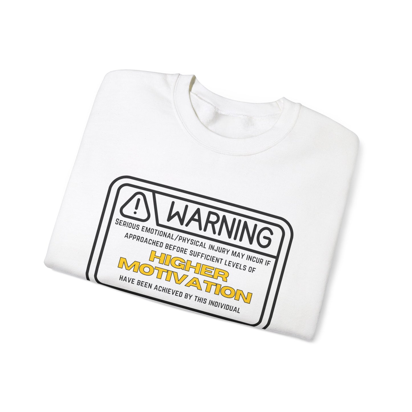 "Warning" Unisex Cotton Crewneck Sweatshirt