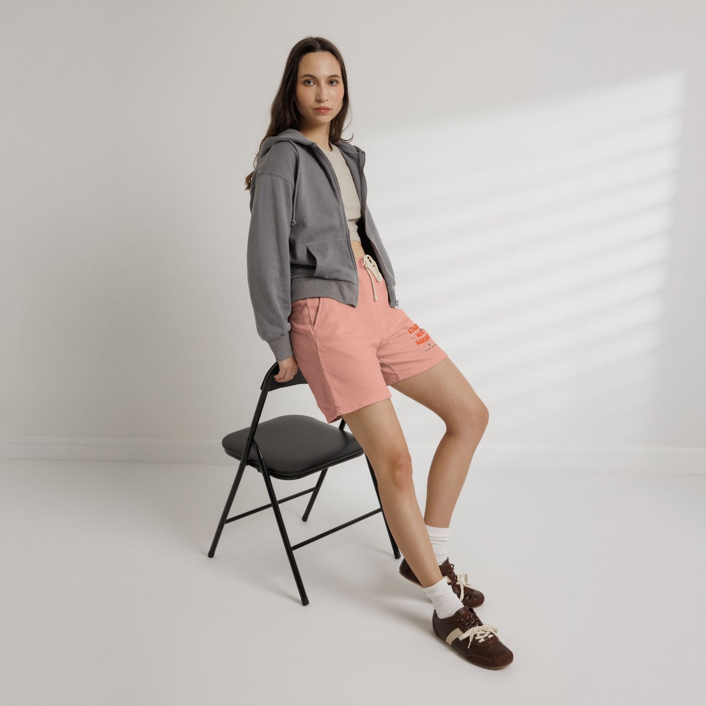 "SLOSW” Stoney Wife Summer | Sweat Shorts | The Secret Lives of Stoney Wives Podcast Merch | Unisex Garment-Dyed Lightweight Fleece Shorts