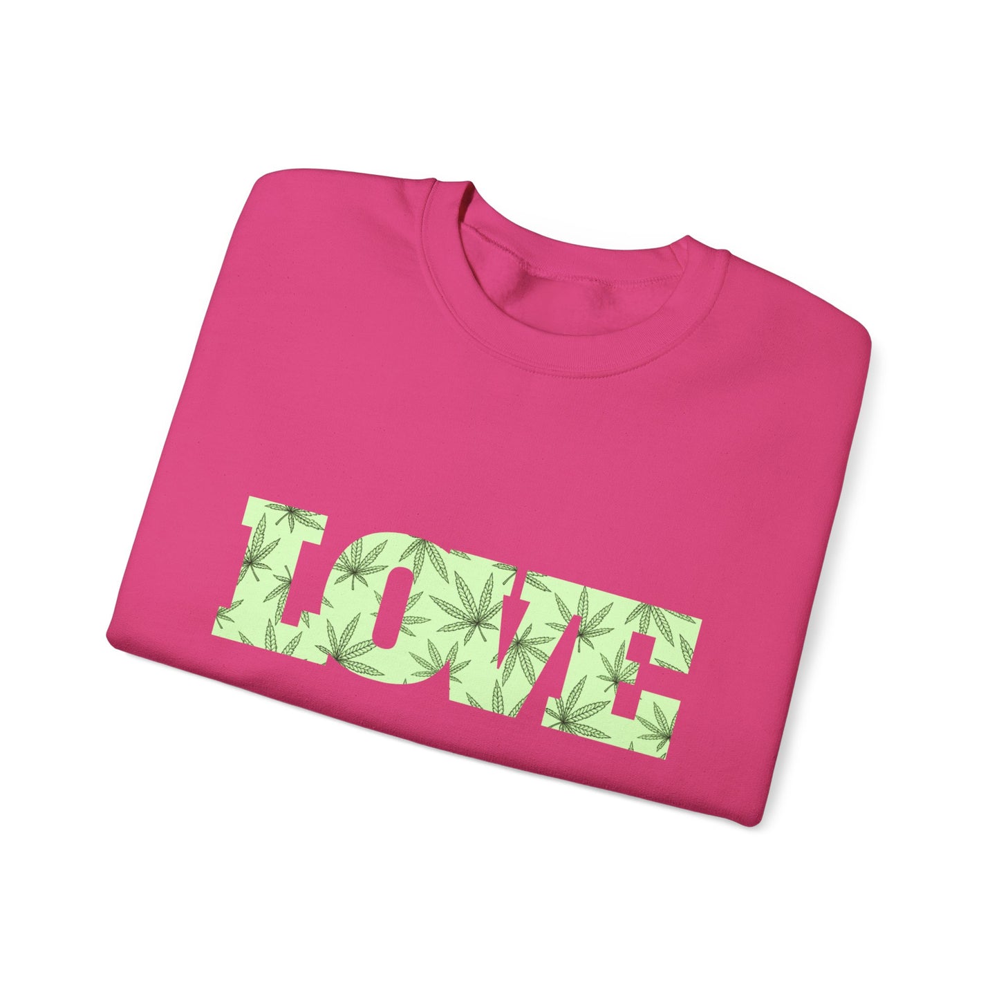 LOVE Cannabis Unisex Crewneck Sweatshirt