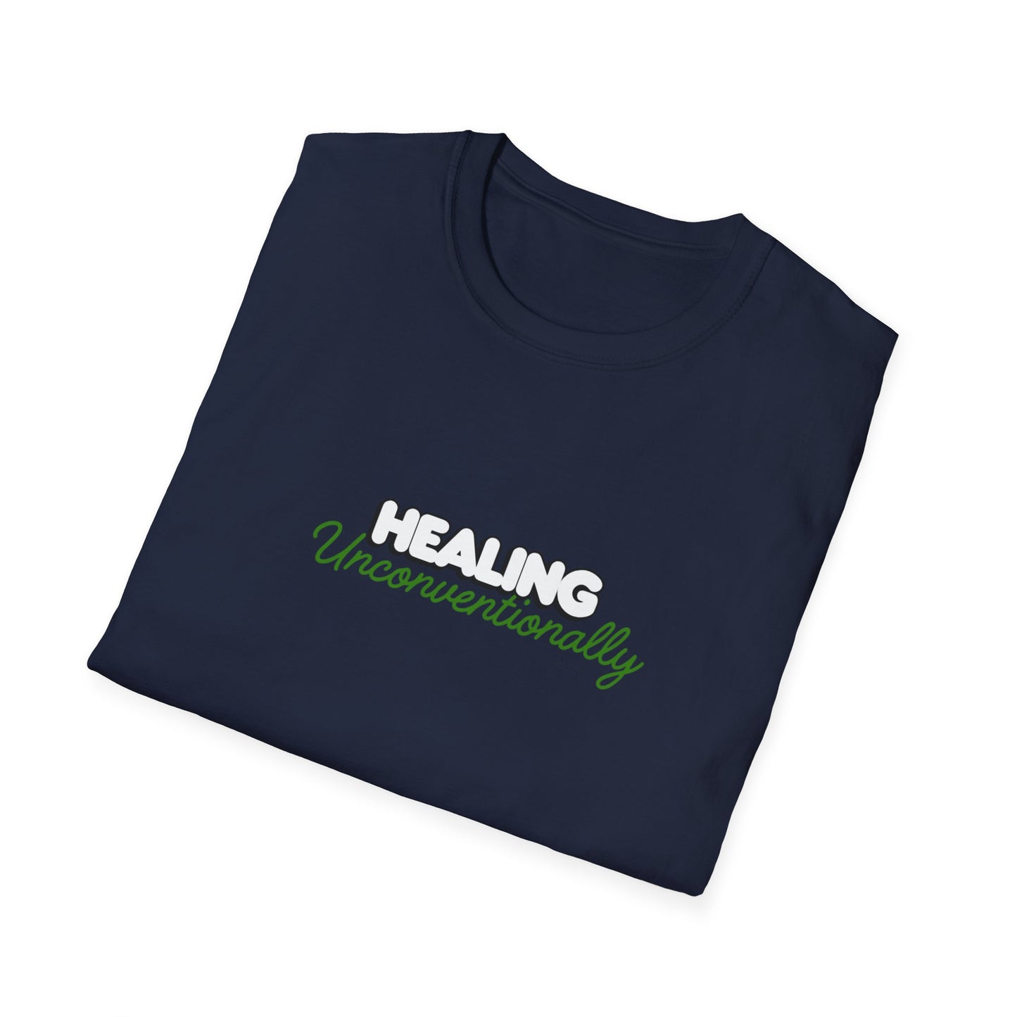 "Terps Heal"  Healing Unconventionally Shirt – Motivational Graphic Tee, Streetwear Mindset T-Shirt, Minimalist Healing Shirt, Unisex Softstyle Tee