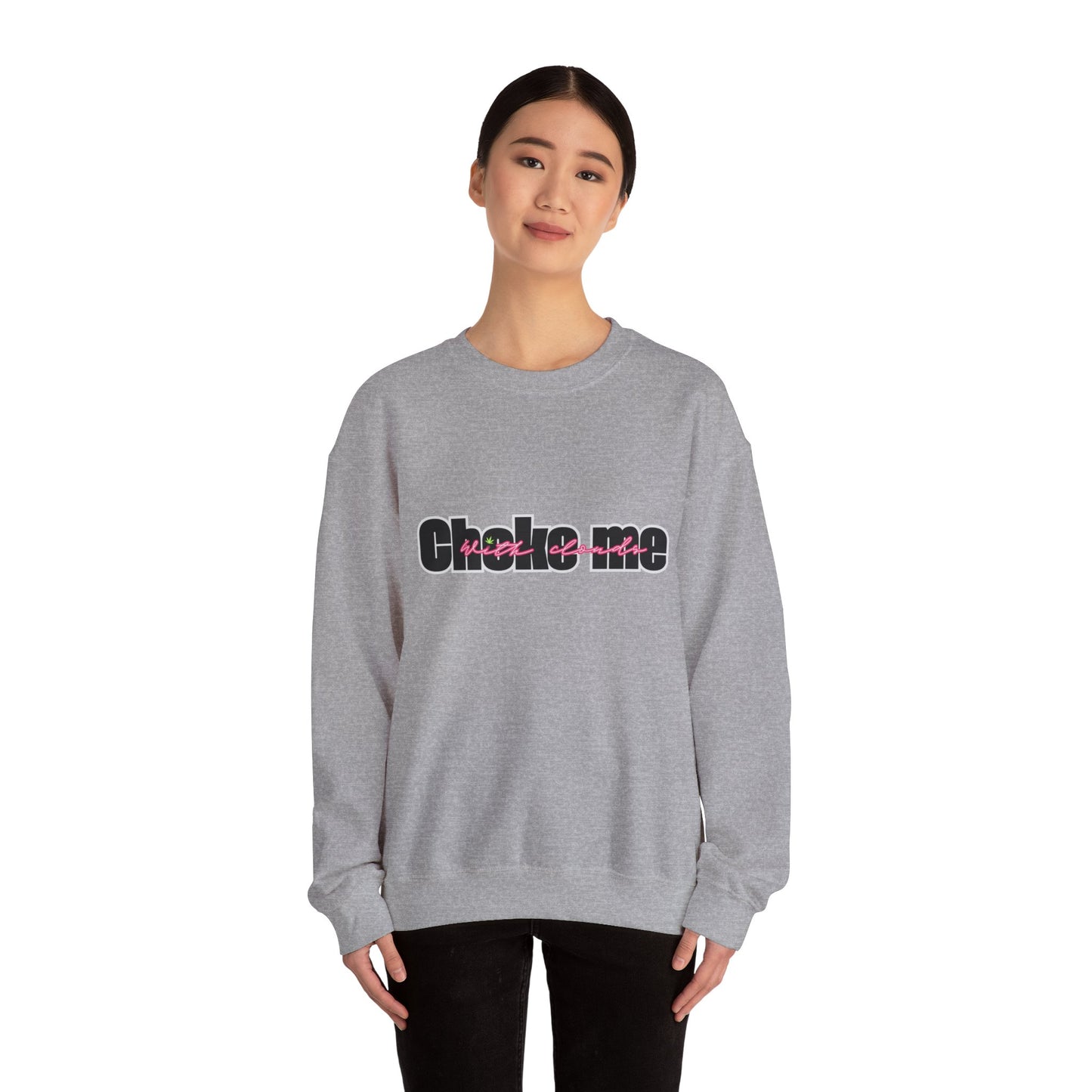 Choke Me Unisex Heavy Blend™ Crewneck Sweatshirt - Cozy Casual Fashion