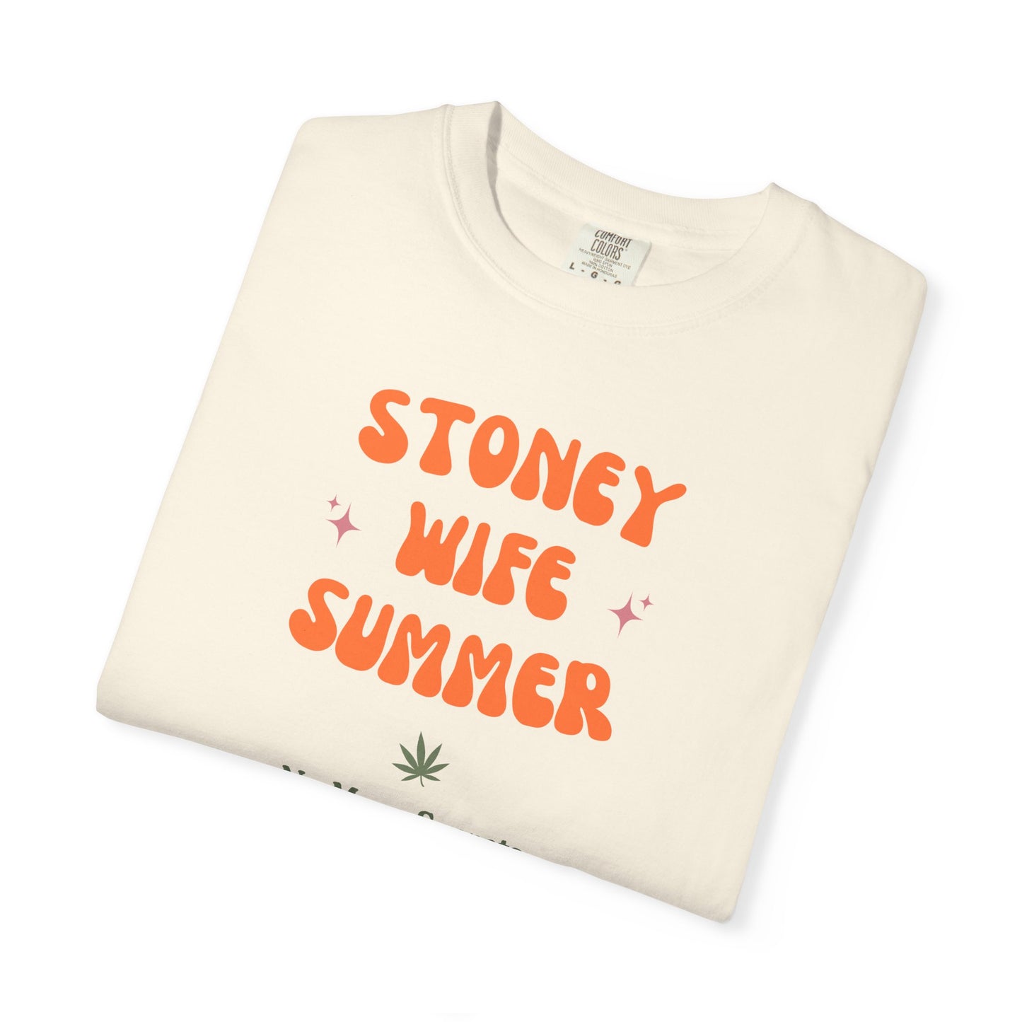 "SLOSW" Stoney Wife Summer Graphic T-shirt | The Secret Lives of Stoney Wives Podcast Merch | Retro Summer Comfort Colors Tee Shirt