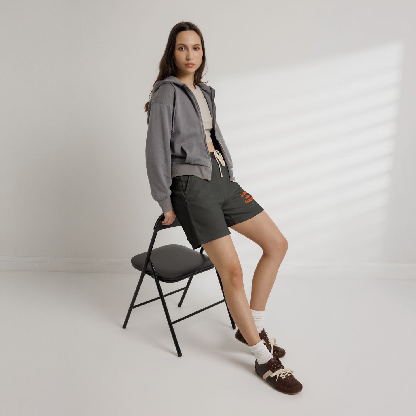 "SLOSW” Stoney Wife Summer | Sweat Shorts | The Secret Lives of Stoney Wives Podcast Merch | Unisex Garment-Dyed Lightweight Fleece Shorts