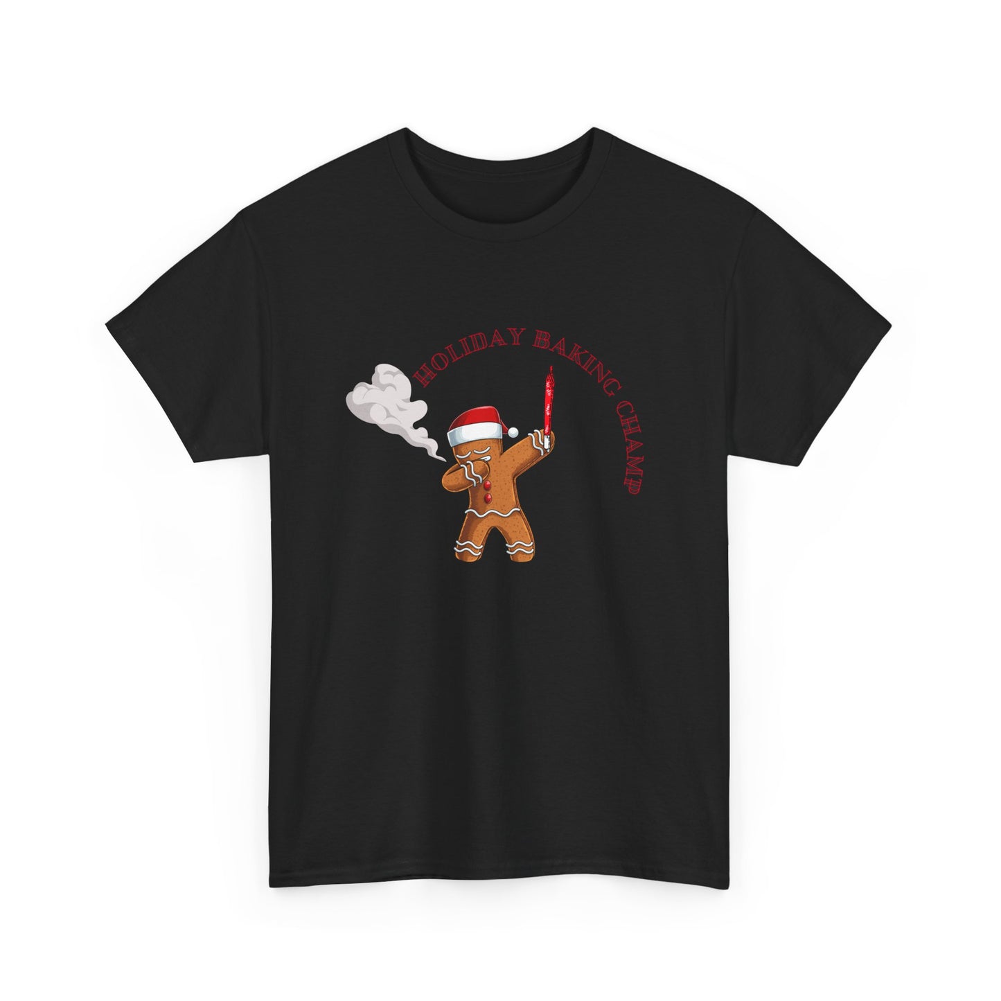 Gingerbread Holiday Baking Champ Unisex Heavy Cotton Tee