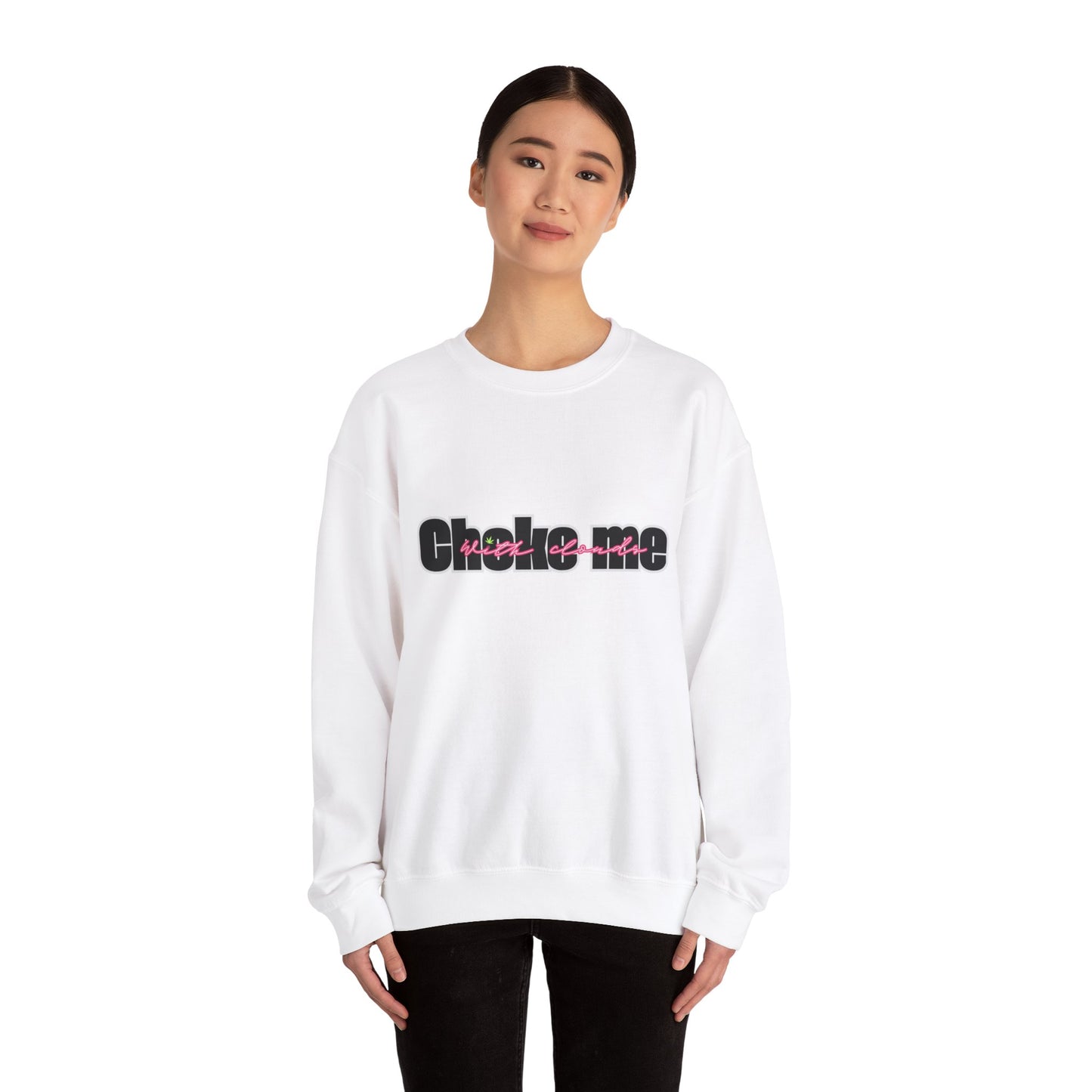 Choke Me Unisex Heavy Blend™ Crewneck Sweatshirt - Cozy Casual Fashion