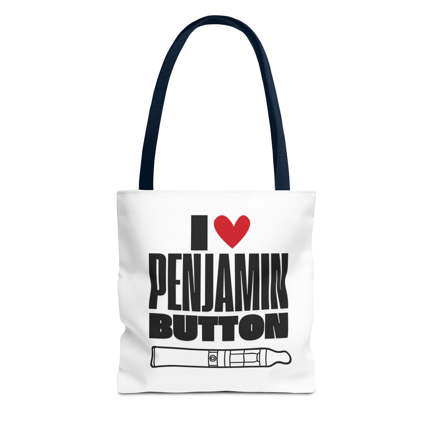 I Love Penjamin Button Tote Bag - Fun and Stylish Eco-Friendly Bag for Fans