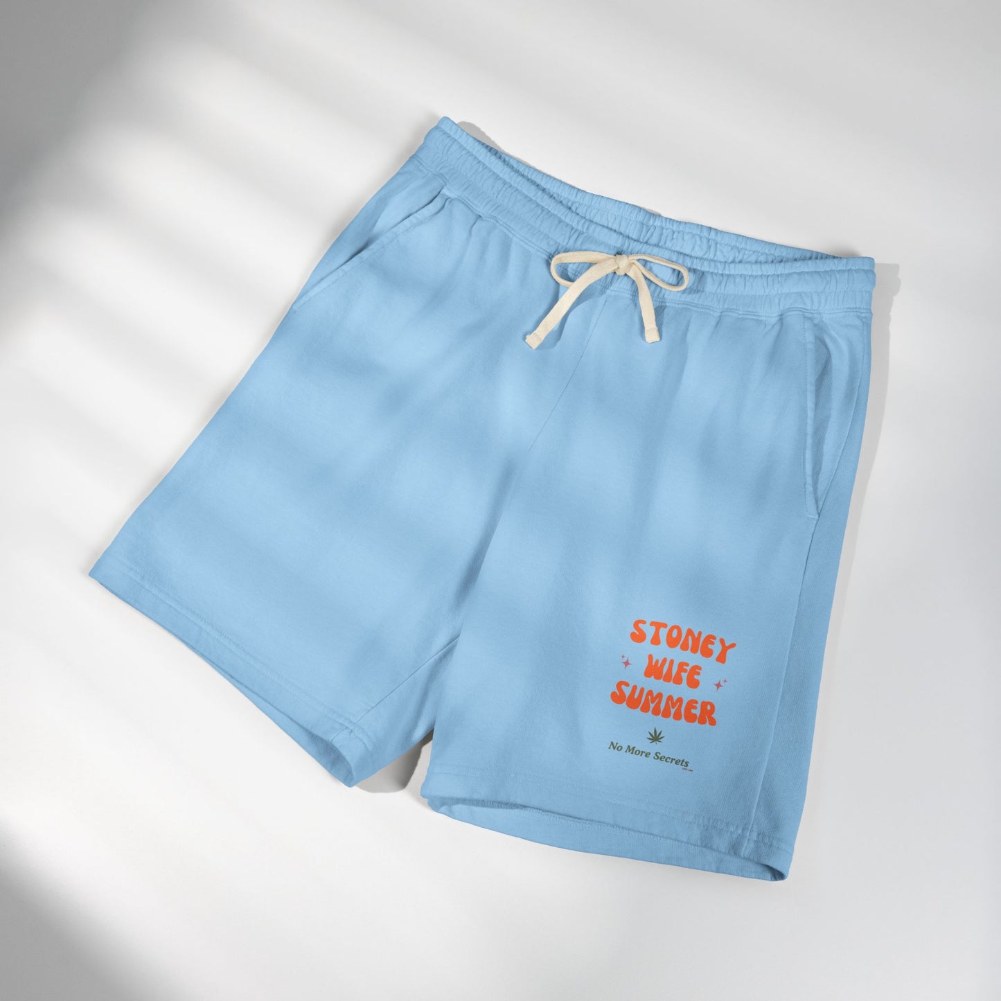 "SLOSW” Stoney Wife Summer | Sweat Shorts | The Secret Lives of Stoney Wives Podcast Merch | Unisex Garment-Dyed Lightweight Fleece Shorts