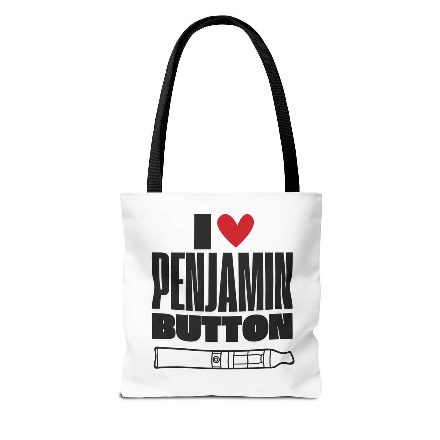 I Love Penjamin Button Tote Bag - Fun and Stylish Eco-Friendly Bag for Fans