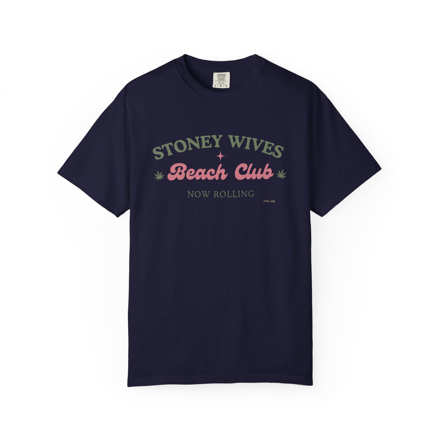 “SLOSW” Stoney Wives Beach Club | Comfort Colors Graphic T-Shirt | The Secret Lives of Stoney Wives Podcast Merch | Retro Summer Tee