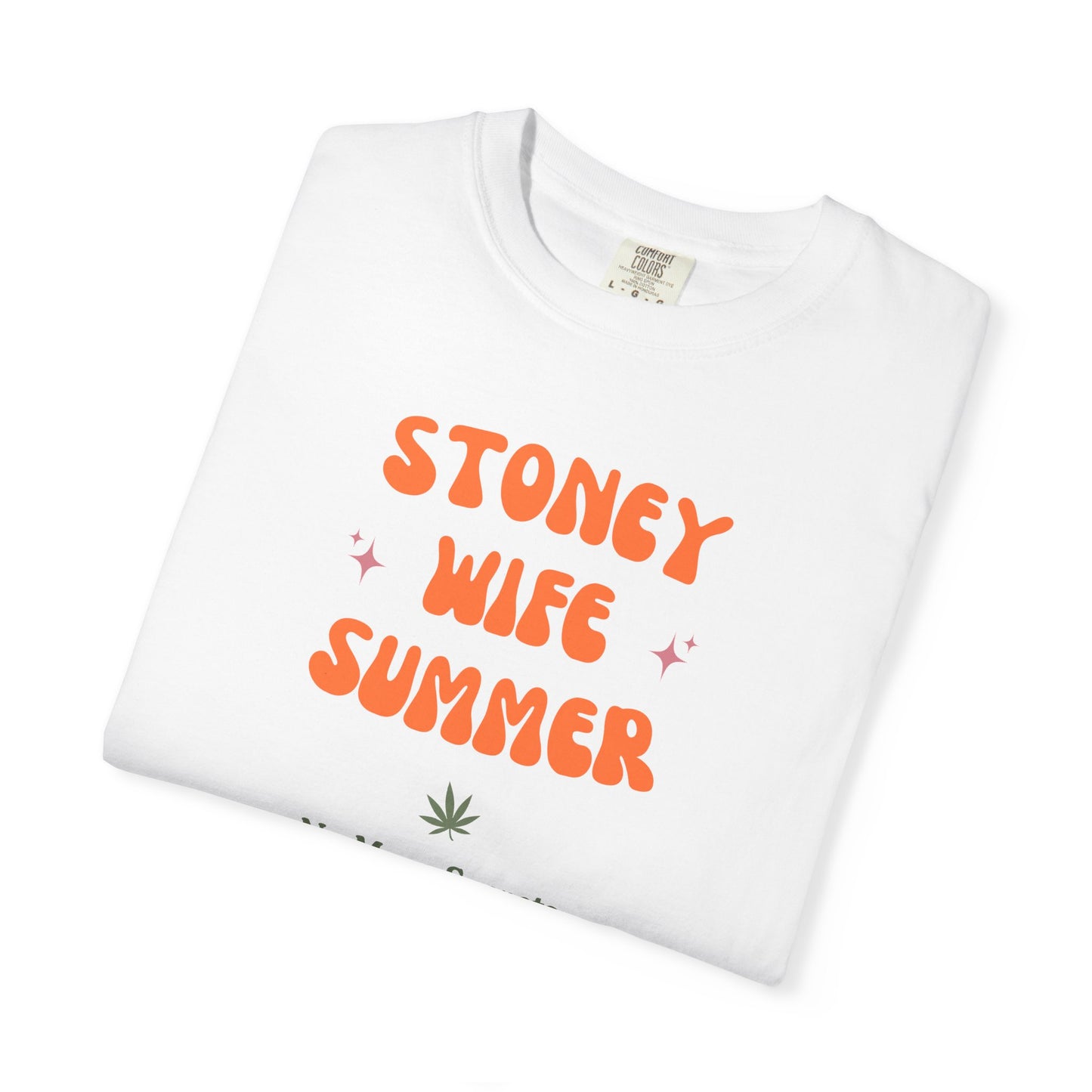 "SLOSW" Stoney Wife Summer Graphic T-shirt | The Secret Lives of Stoney Wives Podcast Merch | Retro Summer Comfort Colors Tee Shirt