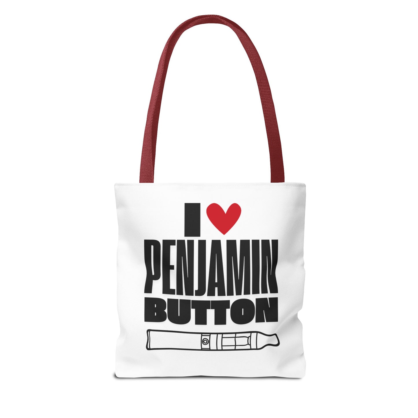 I Love Penjamin Button Tote Bag - Fun and Stylish Eco-Friendly Bag for Fans