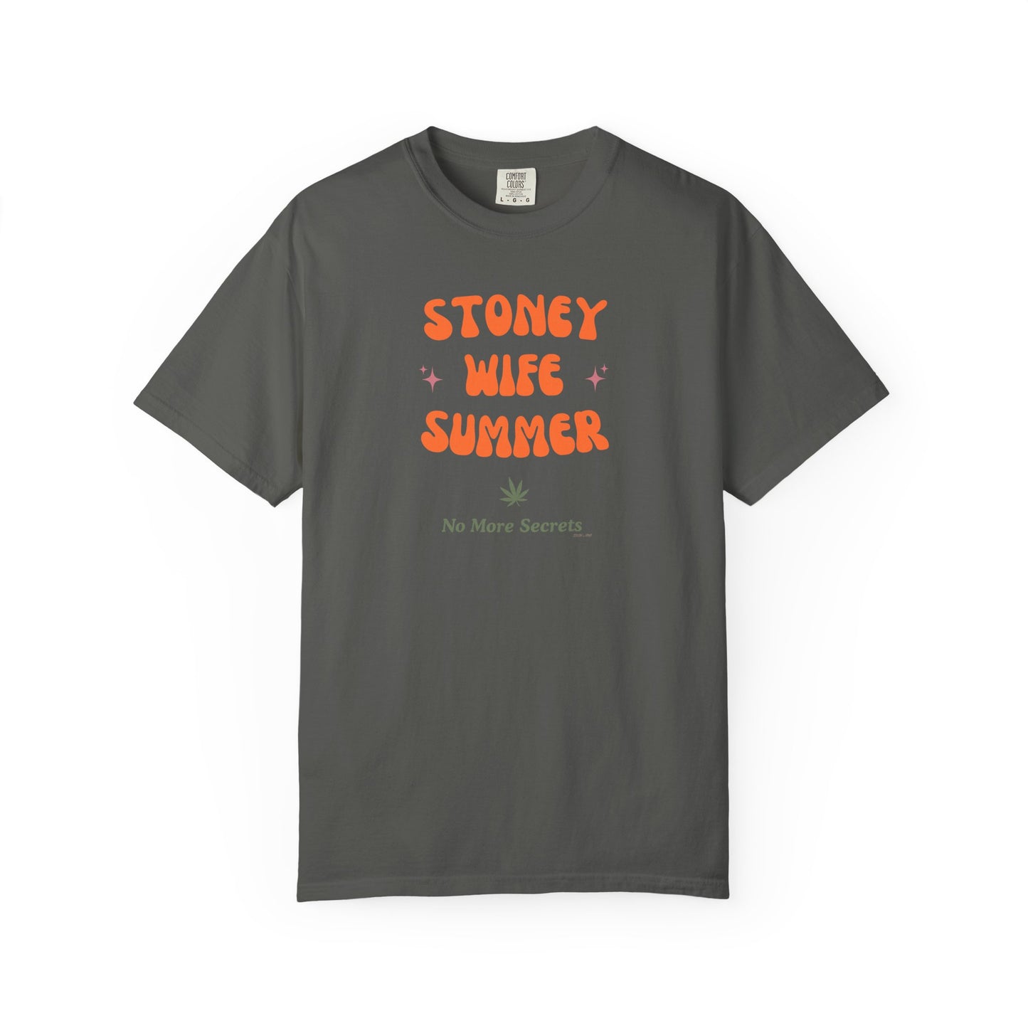 "SLOSW" Stoney Wife Summer Graphic T-shirt | The Secret Lives of Stoney Wives Podcast Merch | Retro Summer Comfort Colors Tee Shirt