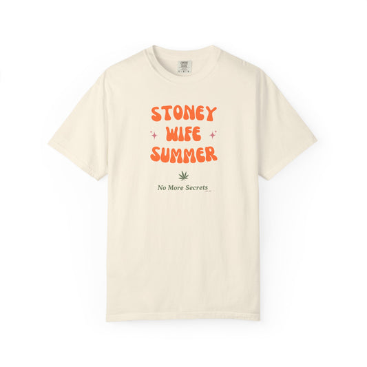 "SLOSW" Stoney Wife Summer Graphic T-shirt | Secret Lives of Stoney Wives Podcast Merch | Retro Summer Comfort Colors Tee Shirt
