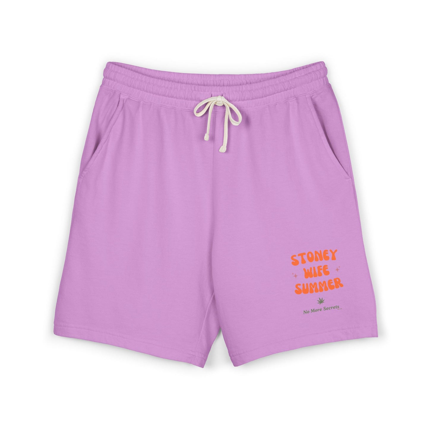 "SLOSW” Stoney Wife Summer | Sweat Shorts | The Secret Lives of Stoney Wives Podcast Merch | Unisex Garment-Dyed Lightweight Fleece Shorts