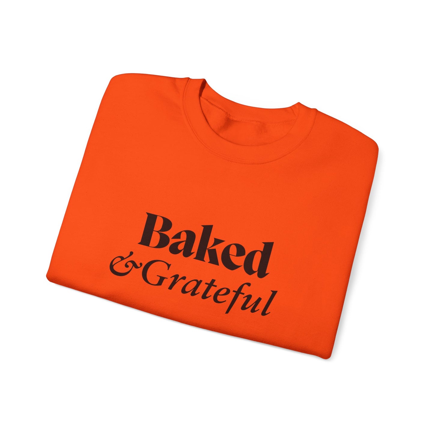 Baked & Grateful Unisex Crewneck Sweatshirt - Cozy Comfort for Food Lovers